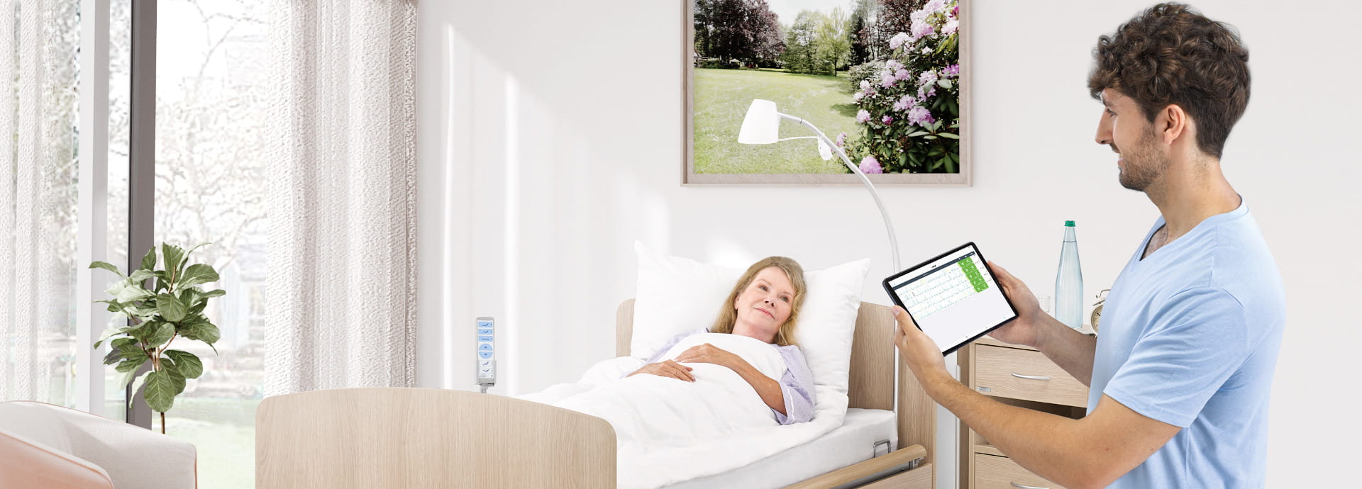wissner-bosserhoff is a leading supplier of hospital beds and nursing beds for hospitals, retirement homes and inpatient care units. 