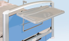 Writing shelf for wooden or HPL bed-ends