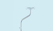 Telescopic IV pole - plastic hooks - S