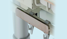 Short stainless steel rail