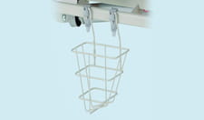 Urine bottle holder with two hooks