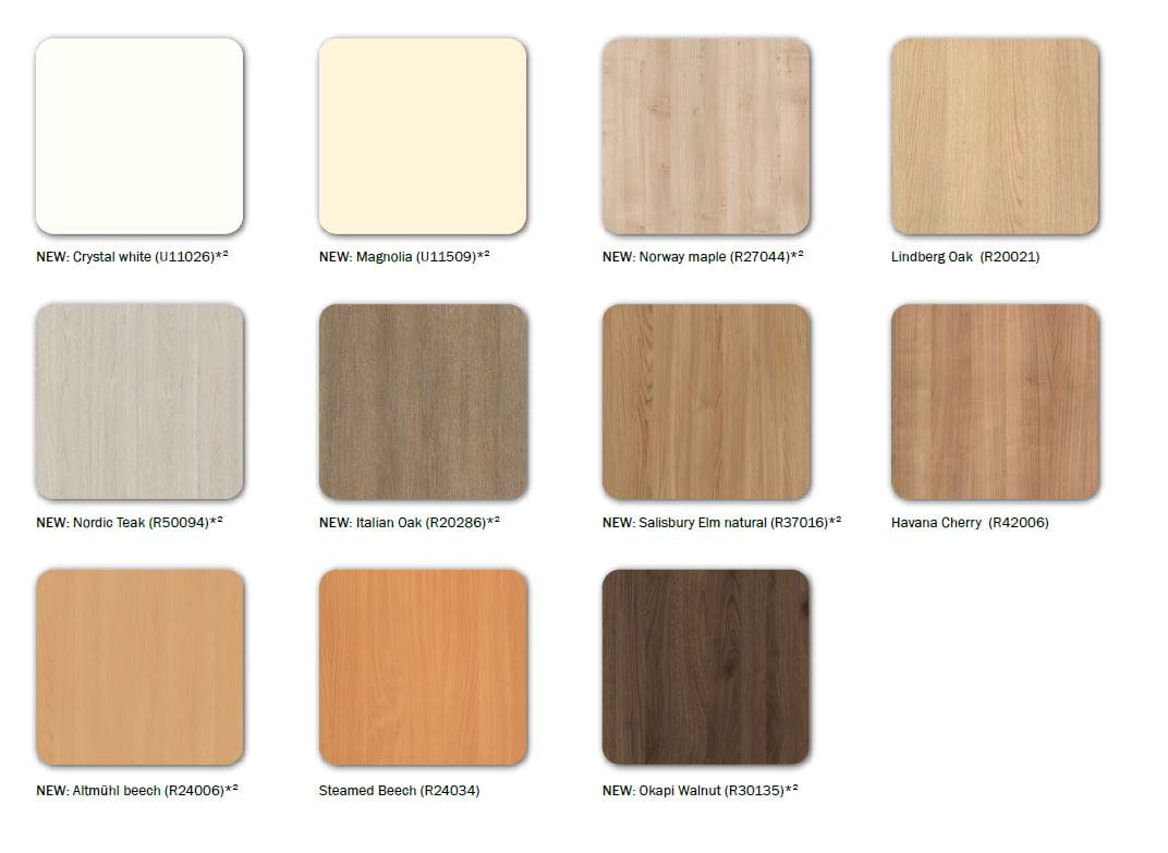 Low bedside cabinets, integrated overbed table mechanisms, optional pull-out trays and models with a refrigerator leave nothing to be desired.